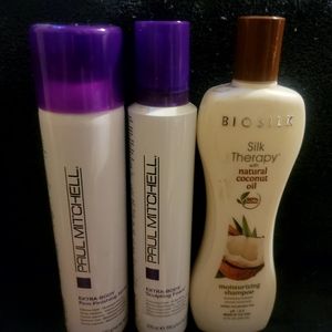 Hair/Hygiene products- Paul Mitchell, Biosilk, Cake, Redkin, and Matrix